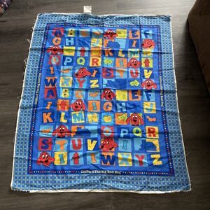 clifford the big red dog Blanket fabric panel and 1 Yard fabric From 2002 Y2k